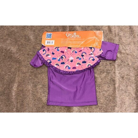 NEW WITH TAGS UV SKINZ UPF 50+ Girl's Size 12-18Months Purple Rain Or Shine 3-P - Picture 4 of 4